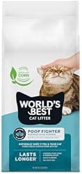 World's Best Cat Litter, Poop Fighter, Urine & Poop Odor Defense, 8 lb Bag
