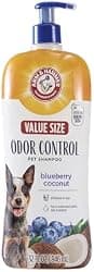Arm & Hammer for Pets Odor Control Shampoo for Dogs, Blueberry Coconut, Odor Eliminating Dog Shampoo, Dog Deodorizer, 32 Fl Oz