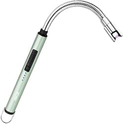 JETPRO Candle Lighters USB Rechargeable Arc Electric Lighter with 360° Flexible Neck for Candle BBQ Camping (Green)