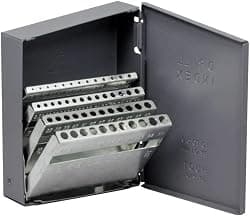 Drill America Drill Bit Index/Case, 1mm - 5mm by 0.1mm (50 Sizes), 11250, HUT4050
