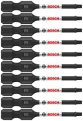 Bosch ITSQ12B 10 pc. Impact Tough™ 2 In. Square #1 Power Bits (Bulk Pack)