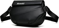 Monoki Crossbody Sling Bag for Men Women, Waterproof Chest Backpack with Adjustable Strap,Large Capacity Casual Shoulder Bag for Daily, Travel, Hiking, Work