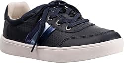 REVITALIGN Women's Belmont Metallic Stripe, Navy, 6 Wide