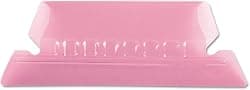 Pendaflex Hanging Folder Tabs, 2", Clear Pink, 25 Tabs and Inserts per Pack (42 PIN)