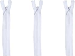 C&C Invisible Zipper - 3 Pack of 9 Inch Zippers - White