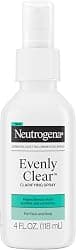 Neutrogena Evenly Clear Clarifying Hypochlorous Acid Spray, Purifying Face & Body Mist Helps Refresh Acne-Prone Skin While Fighting Impurities Anytime, Anywhere, 4 fl. oz