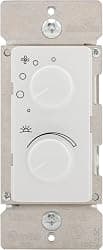 Eaton RDC15-W-K 1.5-Amp Single-Pole Combination Quiet 4-Speed Fan Control and 300-Watt Dimmer, Ivory