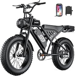 GWEIT Electric Bike for Adults, 2500W Peak Electric Dirt Bike, 36Mph & 65 Miles Range, 20" Fat Tire Off Road Ebike with NFC Unlock, 48V 20AH Removable Battery, Ebikes for Adults