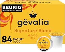 Gevalia Signature Blend Mild Light Roast K-Cup Coffee Pods, 84 ct Box