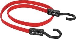 CRAFTSMAN CMXAZBS300048-32PK Black/Red 48" Flat Bungee Cord Straps, 32 Pack