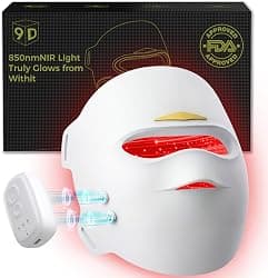Red Light Therapy Mask for Face - 336 LED Cores 4-in-1 Quad-Chip Design with 850nm NIR, Blue & Yellow Light, Cordless Rechargeable Face Mask Light Therapy for Radiant Skin Tone & Renewal, Black