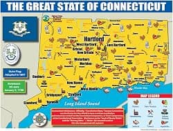 Gallopade Publishing Group Connecticut State Map for Students - Pack of 30 (9780635106346)
