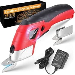 Father Day Gifts from Daughter Son Wife for Dad, Cordless Electric Scissors Cardboard Cutter 4V Powerful Box Cutter with 2 Blades Rechargeable Shears for Cutting Fabric Carpet Leather for DIY Lovers