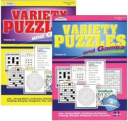 Variety Puzzles/Game Books Assorted