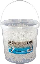OX Tools Tile Spacer OX-T161531 OX Trade 3/16" Long Soft Spacers Cross For Spacing Wall or Floor Tile (Pack of 1000)