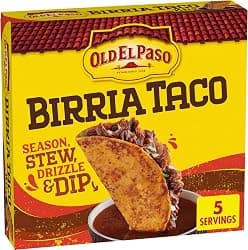 Old El Paso Birria Taco Kit with Seasoning, Sauce and Soft Tortillas, Easy Meal Prep, Makes 10 Tacos, 12.1 oz