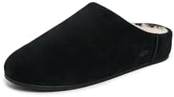 UGG Women's Elea Slip On Slipper, Black, 5