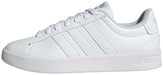 adidas Men's Grand Court 3.0, White/White/Grey, 14