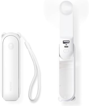 JISULIFE 3 IN 1 Portable Fan with Power Bank & Flashlight Featured