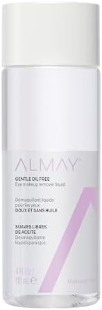Almay Eye Makeup Remover Liquid with Aloe, Oil-Free, Hypoallergenic, Dermatologist & Ophthalmologist Tested, 4 fl oz