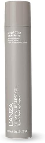 L'ANZA Keratin Healing Oil Hair Oil Brush Thru Frizz Ease Hairspray 10.6 Oz