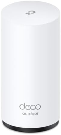 TP-Link Deco 7 Outdoor BE65 BE11000 Tri-Band Wi-Fi 7 Mesh Extender | Up to 3,000 sq.ft, 2 * 2.5G PoE+ Ports, IP65 Waterproof | Multiple Mount Options | 6 GHz, MLO, Homeshield, 320 MHz, AI-Roaming