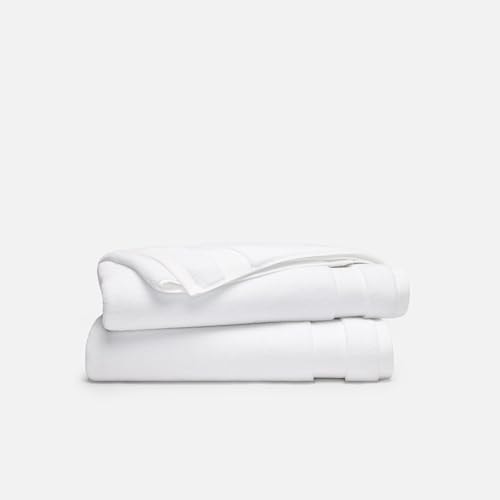 Brooklinen 100% Turkish Cotton Bath Towels Spa-Quality Cotton - Set of 2, White