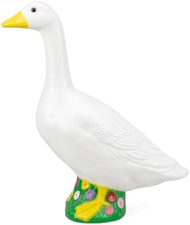 Hofriyo 23 Inch Large Porch Goose Statue - PE Plastic Outdoor Goose Decor for Lawn, Yard, & Garden Decoration, Unique Housewarming Birthday Graduation Gifts for Women Mom Grandma