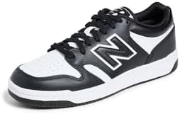 New Balance Unisex-Adult BB480 V1 Sneaker, White/Black, 5
