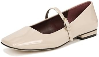 Franco Sarto Womens Tinsley Mary Jane Flats Beige Patent 11 M