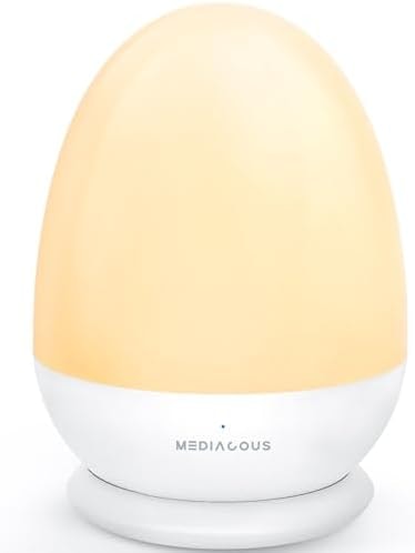 MediAcous Night Lights for Kids Room Egg Light for Nursery