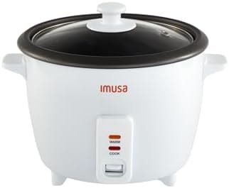 IMUSA 10 Cup Electric Ceramic Rice Cooker, White