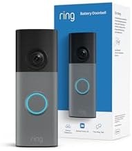 Ring Battery Doorbell 2K (newest model) Retinal 2K with wide-angle video, up to 6x Enhanced Zoom, Two-Way Talk, and Built-In Battery, Speckled Gray