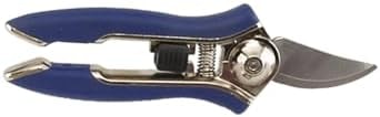 Dramm ColorPoint Stainless Steel Compact Garden Pruning Shears, Hand Pruner, Garden Clippers, with Heavy Duty Blade and Easy grip Handle, Blue