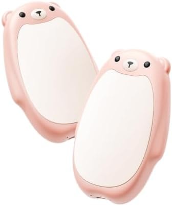 SWEETFULL Hand Warmers Rechargeable, 2-in-1 Magnetic Bear Electric Pink
