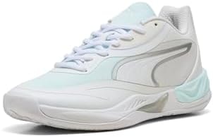 Puma Men's All-Pro Nitro Basketball Shoes, White-Aqua AH25, 10.5
