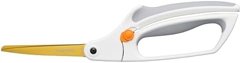 Fiskars 10" Easy Action Bent Handle Titanium Craft Scissors