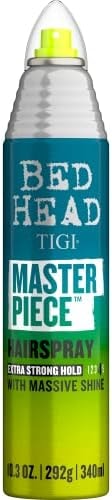 TIGI Bed Head Frizz Control Hair Spray, Masterpiece Extra Hold Hair Care Spray for Shiny and Glossy Hair, 10.3 oz