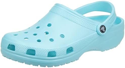 Crocs Unisex-Adult Classic Clogs, Ice Blue, 2 Men/4 Women