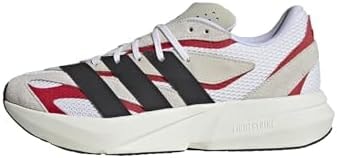 adidas Mens Lightstride Sportswear, Off White/Black/Better Scarlet, 12.5