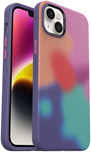 OtterBox iPhone 14 Plus Symmetry Series+ Case - EUPHORIA (Tie Dye), ultra-sleek, snaps to MagSafe, raised edges protect camera & screen