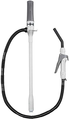 Deway Fuel Transfer Pump, WAYPUMP08, Battery Powered, 2.4 gpm, Gray, Large