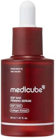 medicube NAD EGF Firming Serum for Face & Neck | Anti-Aging Serum with EGF Peptide, NAD+ & Collagen | Wrinkle Appearance, Elasticity & Pore Care | Korean Skincare, 1.01 fl.oz