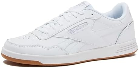 Reebok Court Advance Sneakers for Men - Casual Tennis Mens Shoes Size 6 to 15, White or Black, Footwear White/Cold Grey2/Reebok Gum, 4