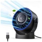 SWEETFULL USB Small Desk Fan - 5 Inch Mini Personal Desktop Fan