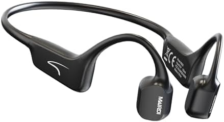 MAIRDI Bone Conduction Headphones with Microphone, Open Ear Wireless Headphones Bluetooth 5.3,10Hr Playtime, Sports Earphones with Mic, Running Cycling Hiking