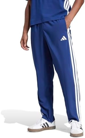 Adidas Mens Essentials 3-Stripes Stanford Sportswear Pants, Dark Blue/White, X-Large/Tall