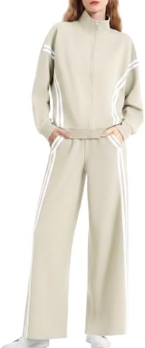Casly Lamiit Womens Two Piece Zipper Lounge Sets Travel Airport Outfits