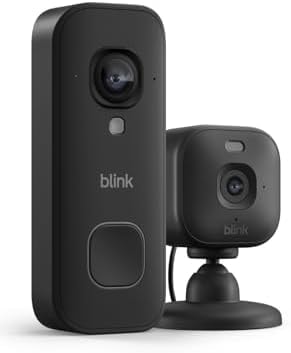 Blink Wired Doorbell 2K+ (all-new) and Mini 2K+ (newest model) — 2K video resolution, enhanced audio, in-home audible alerts, continuous power (Black)