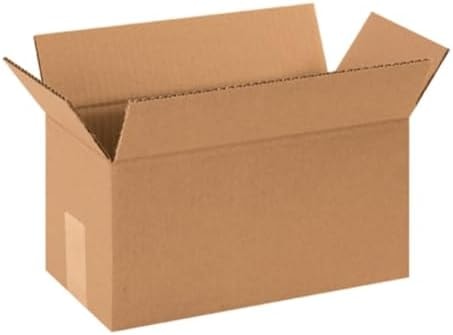 BOX USA Shipping Boxes Long 12"L x 6"W x 5"H 25-Pack - Corrugated Cardboard Box for Moving, Mailing, Packing, Packaging and Storage